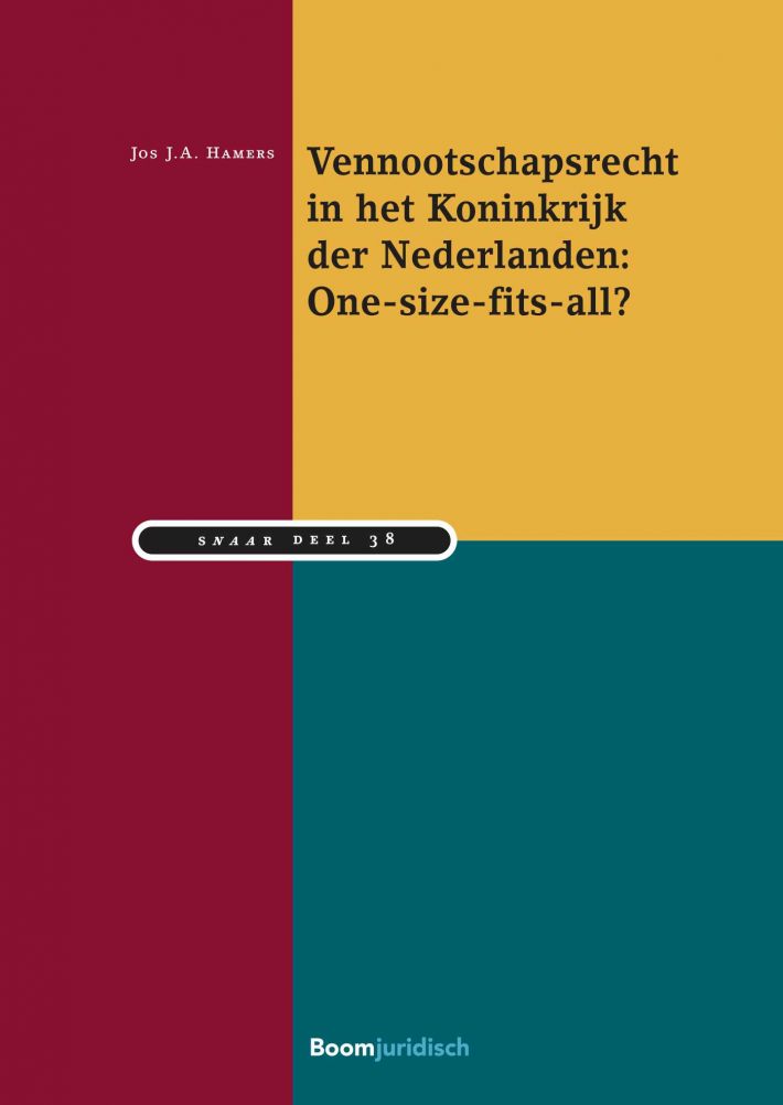 Vennootschapsrecht in het Koninkrijk der Nederlanden: One-size-fits-all? • Vennootschapsrecht in het Koninkrijk der Nederlanden: One-size-fits-all?