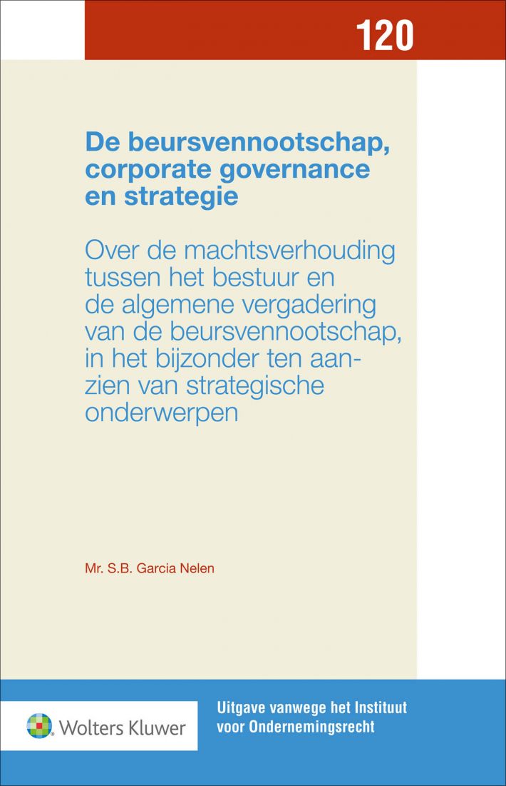 De beursvennootschap, corporate governance en strategie • De beursvennootschap, corporate governance en strategie