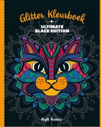 Glitterkleurboek  Ultimate Black Edition - Night hunters