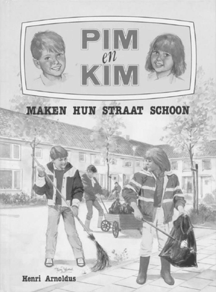 Pim en Kim maken hun straat schoon