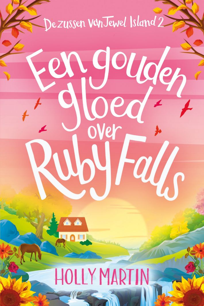 Een gouden gloed over Ruby Falls • Een gouden gloed over Ruby Falls