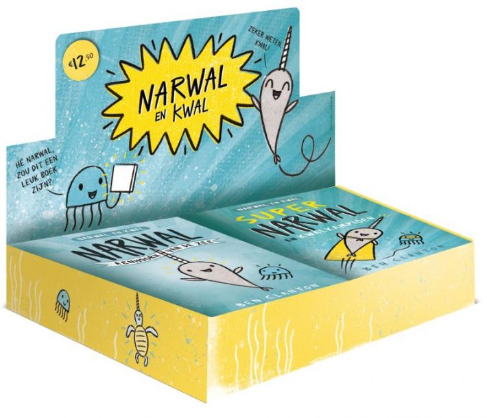 Narwal en kwal - Display met 8 boeken