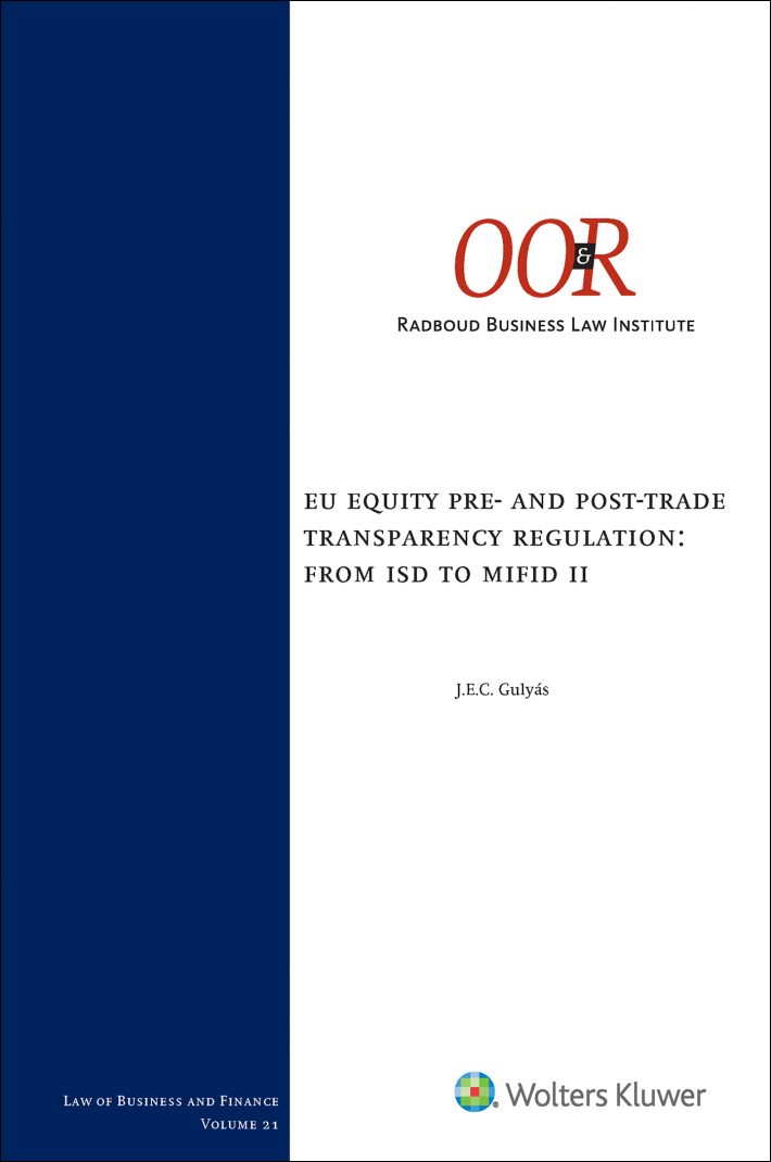 EU Equity pre- and post-trade transparency regulation: from ISD to MiFID II • EU Equity pre- and post-trade transparency regulation: from ISD to MiFID II