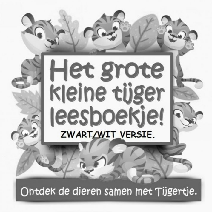 Het grote kleine tijger leesboekje! ZWART/WIT versie.