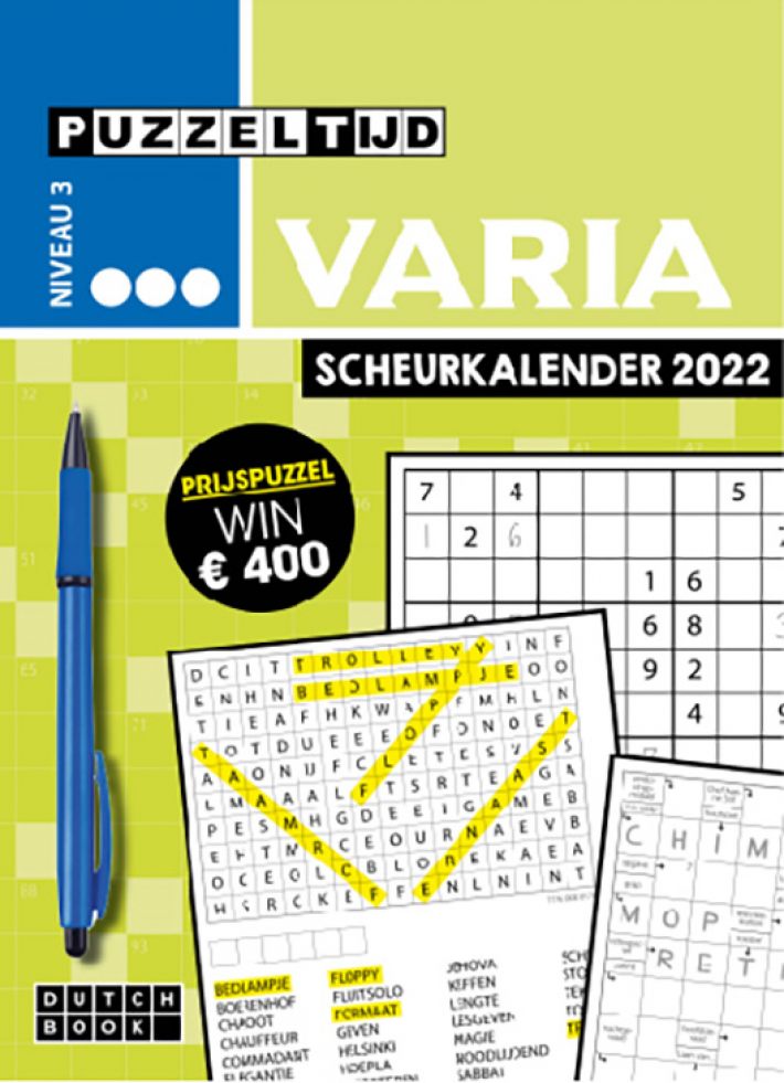 Puzzeltijd Varia Scheurkalender 2022