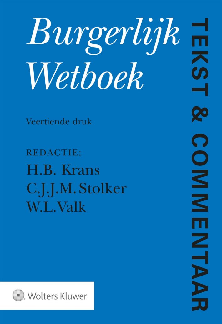 Tekst & Commentaar Burgerlijk Wetboek