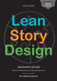 Lean Story Design drieluik (KLEUR) • Lean Story Design drieluik (zwart-wit)
