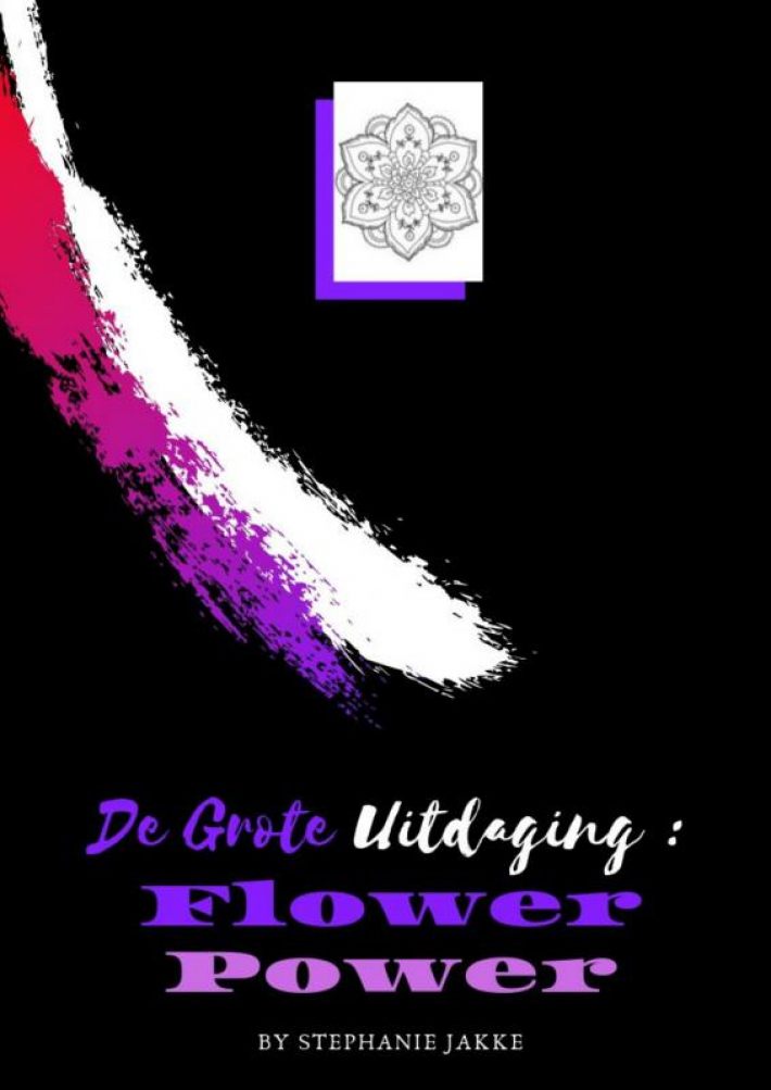 kleurboek voor volwassenen De Grote Uitdaging : Flower Power