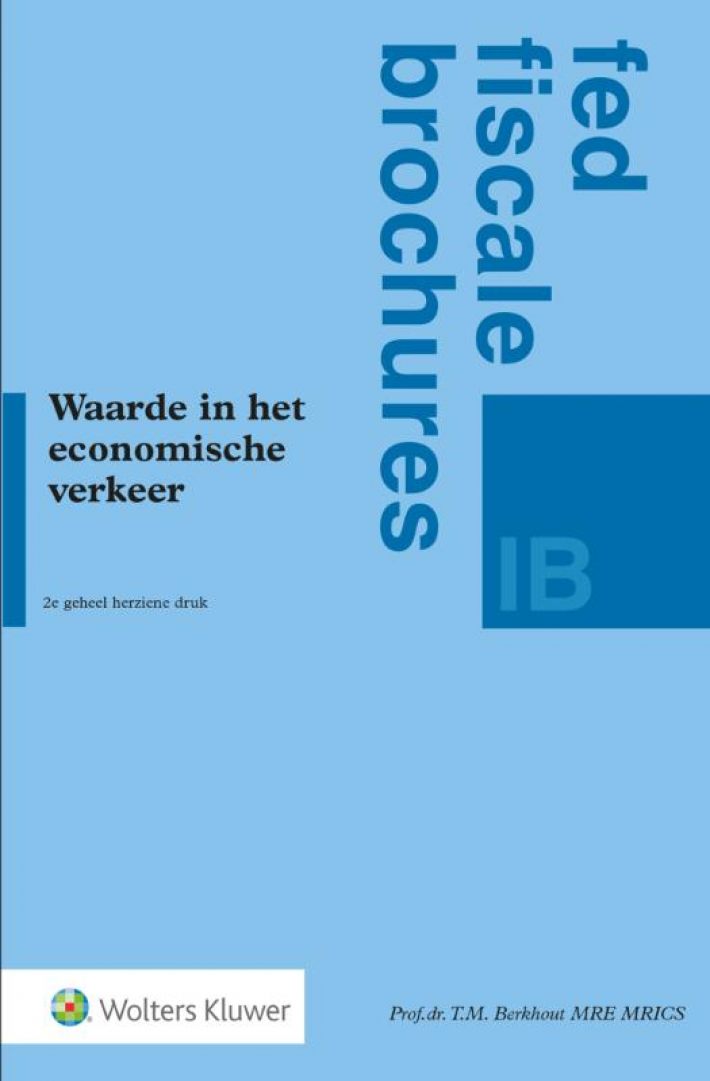 Waarde in het economische verkeer &bullet; Waarde in het economische verkeer