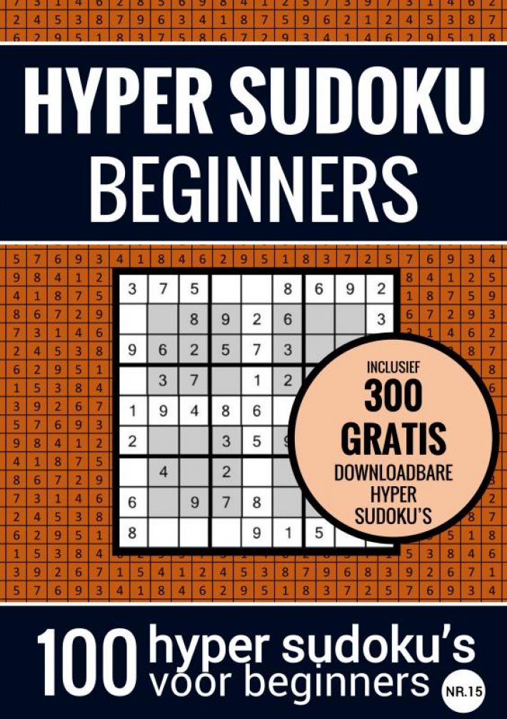 HYPER SUDOKU - nr. 15 - Sudoku Makkelijk - Puzzelboek met 100 Makkelijke Puzzels voor Volwassenen en Ouderen