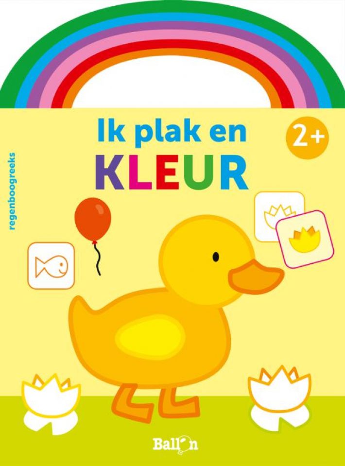 Ik plak en kleur 2+ (eend geel)