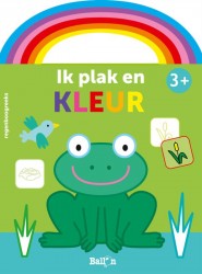 Ik plak en kleur 3+ (kikker groen)