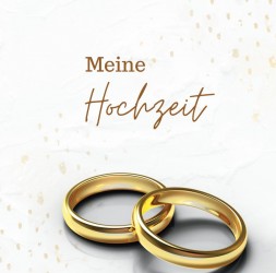 Meine Hochzeit Klassik- Hochzeitsgästebuch Premium Hardcover 78 Seiten