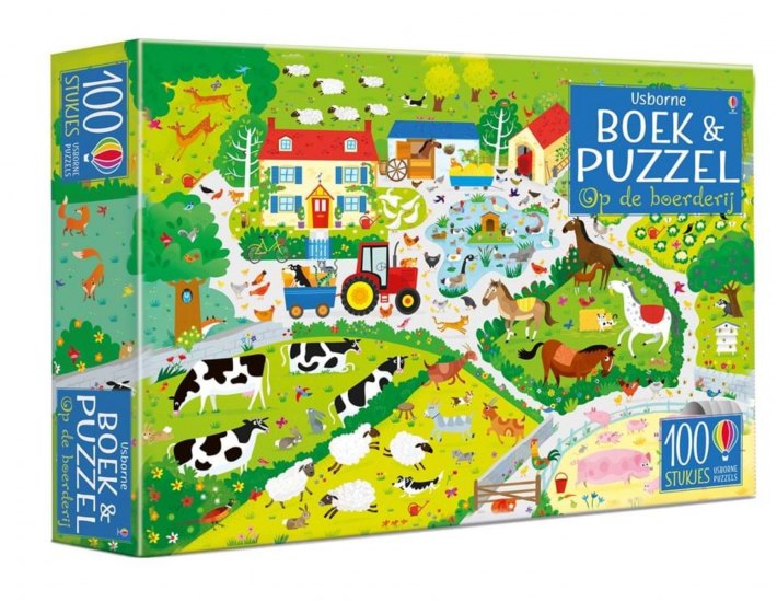 Op de boerderij Boek & puzzel