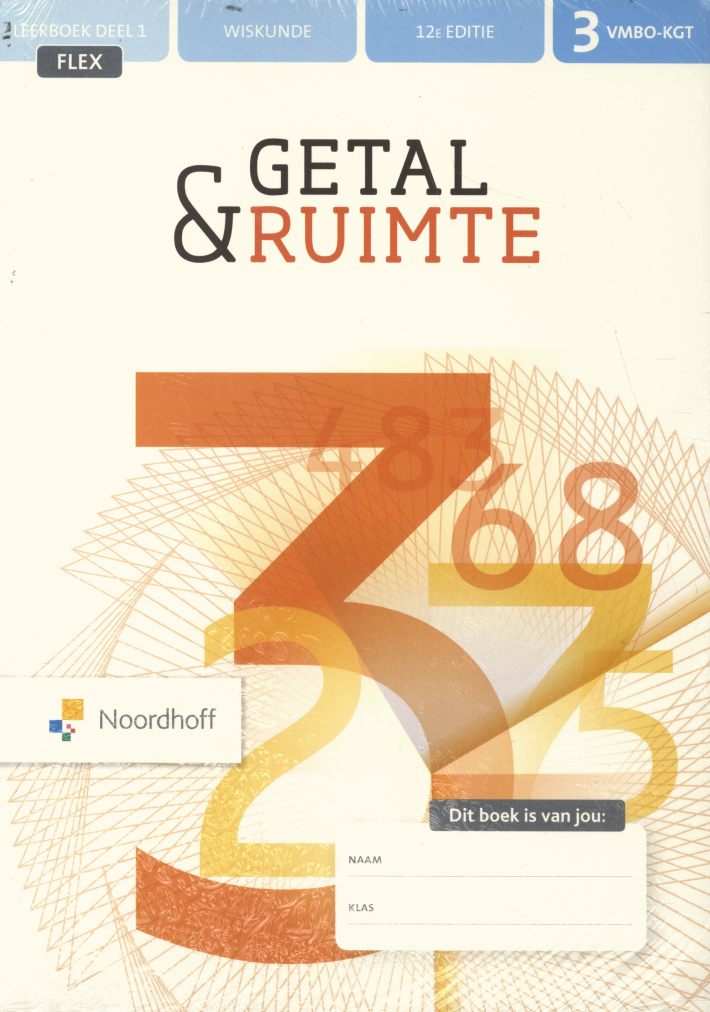 Getal & Ruimte 12e ed vmbo-kgt 3 FLEX leerboek 1+2 + werkboek 1+2