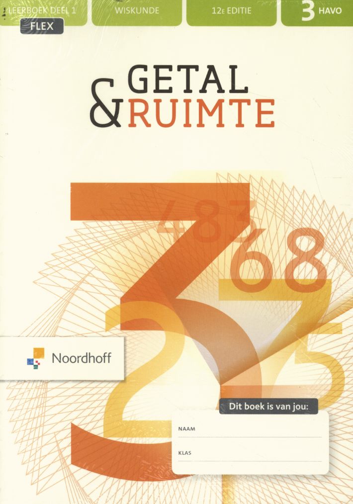 Getal & Ruimte 12e ed havo 3 FLEX leerboek 1+2 + werkboek 1+2