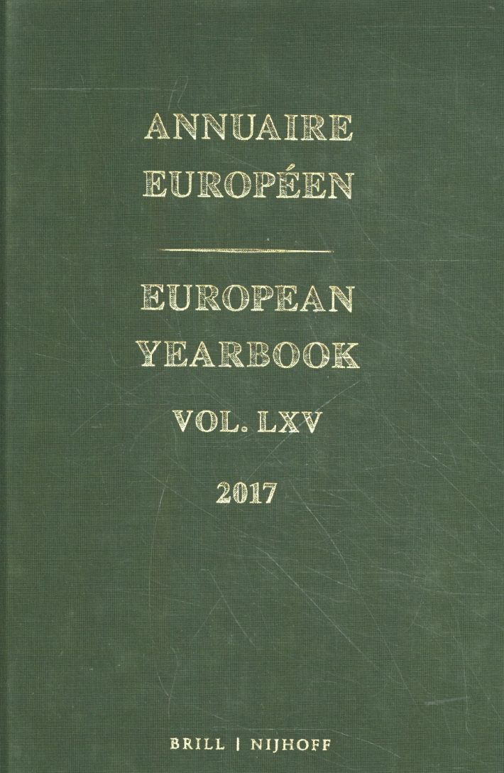 European Yearbook / Annuaire Européen
