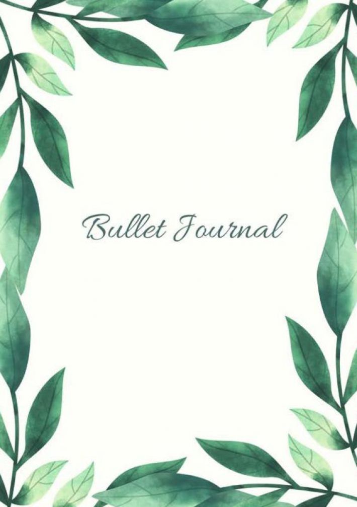 Mijn Bullet Journal |A5 Notebook Botanisch Leaves Bladeren De natuur | Notitieboek Met Dotted Papier Met 120 Pagina's | Prachtig Schrijven