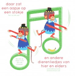 Daar zat een aapje op een stokje