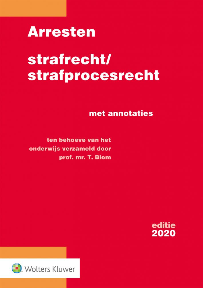 Arresten strafrecht/strafprocesrecht 2020