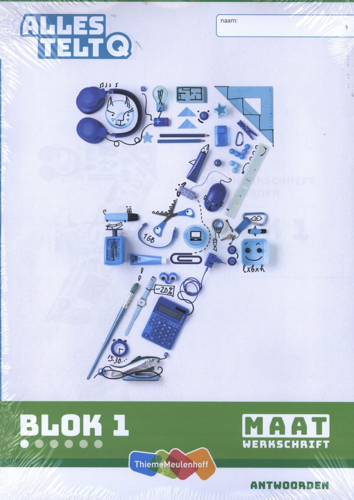 Alles telt Q Antwoordschrift Maat blok 1 t/m 6 groep 7