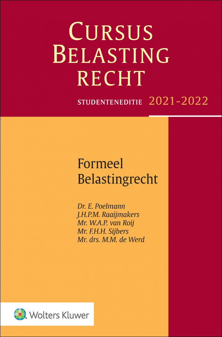 Cursus Belastingrecht Formeel Belastingrecht