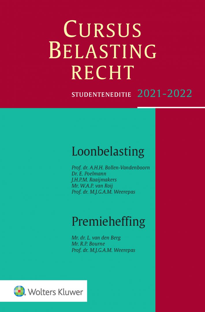 Cursus Belastingrecht Loonbelasting/Premieheffing