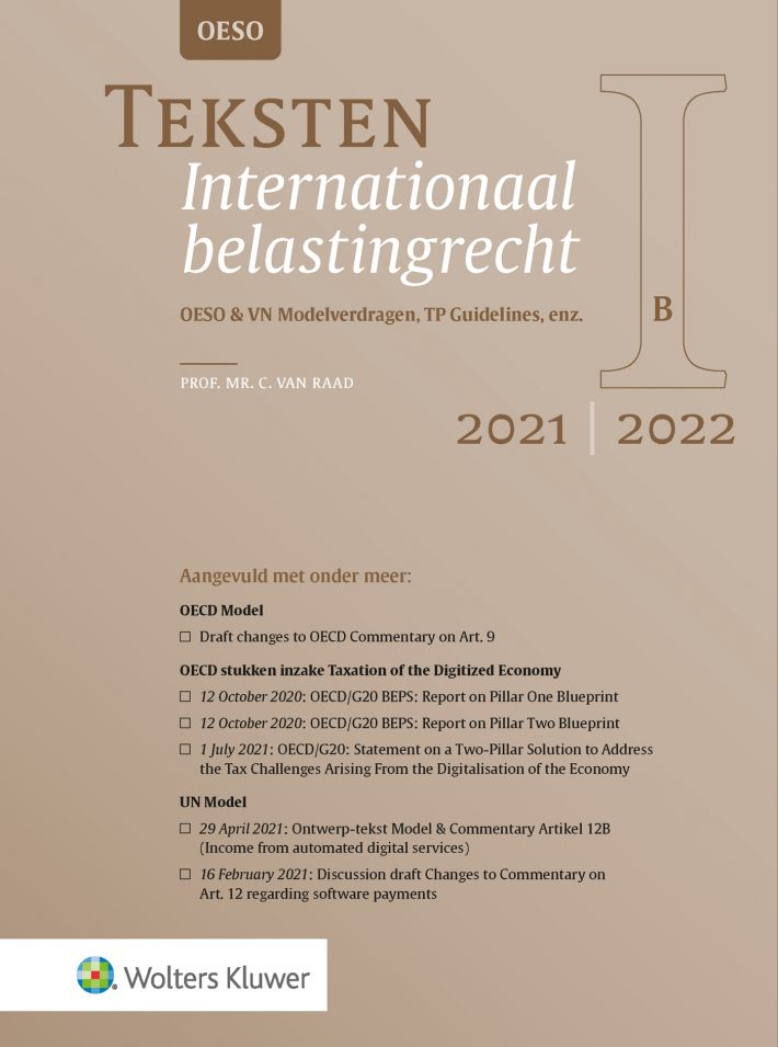 Teksten Internationaal belastingrecht 2021/2022