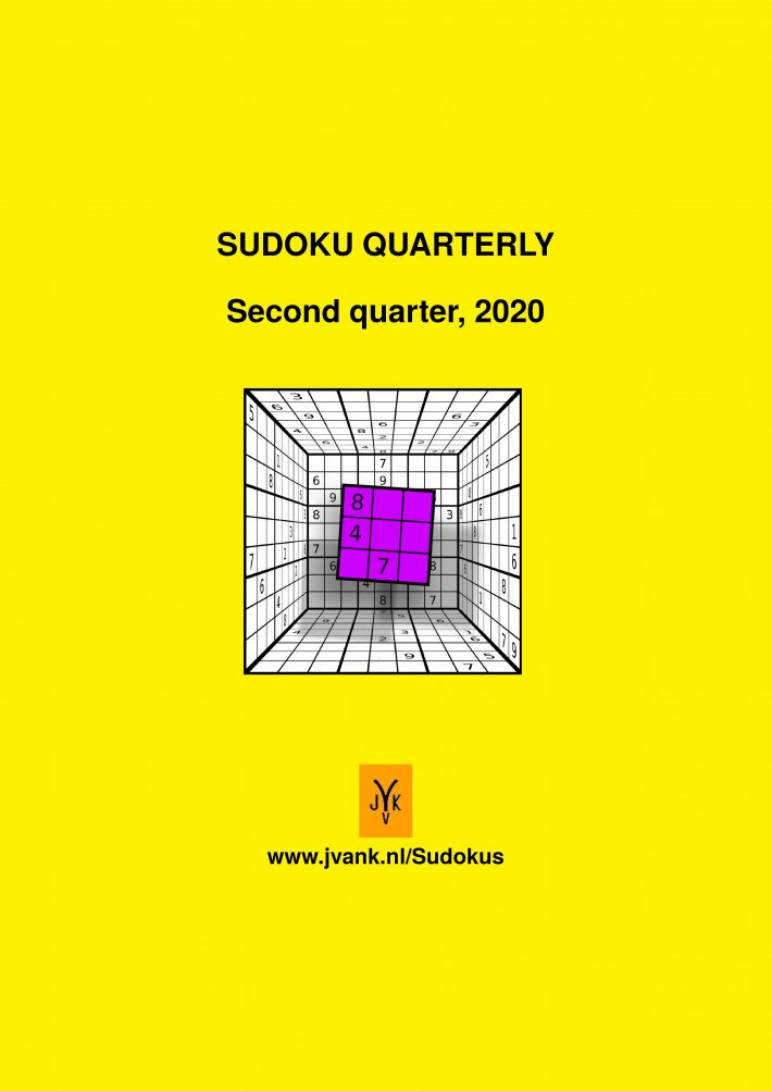 Sudoku quarterly 2020, quarter 2