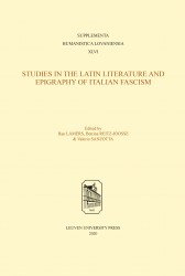 Studies in the Latin Literature and Epigraphy in Italian Fascism • Studies in Latin Literature and Epigraphy in Italian Fascism
