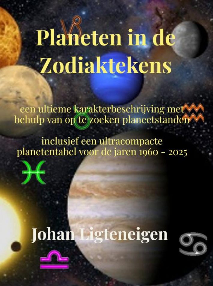 Planeten in de Zodiaktekens