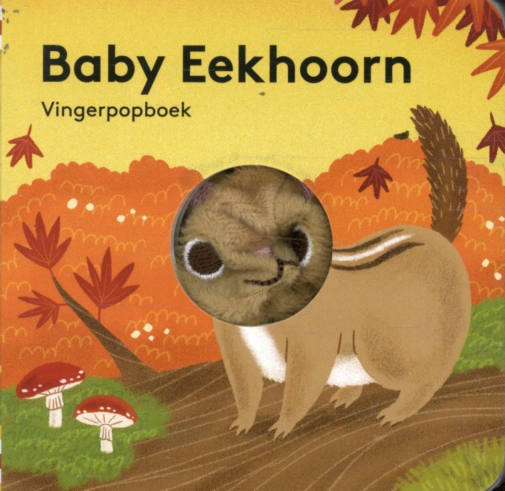 Vingerpopboekje Baby eekhoorn