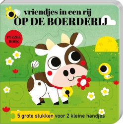 Puzzelboek vriendjes In een rij - Op de boerderij