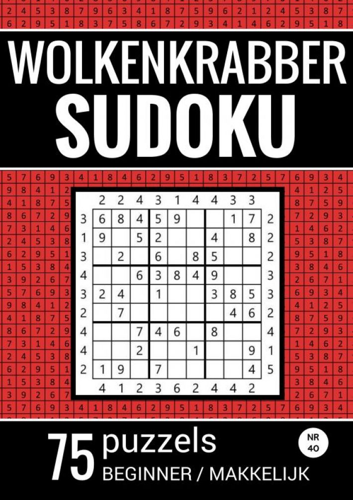 Wolkenkrabber Sudoku - Nr. 40 - 75 Puzzels - Beginner / Makkelijk