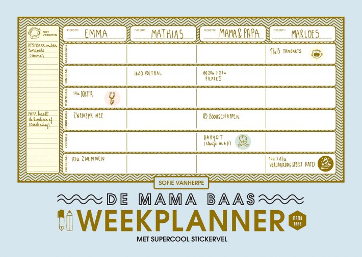 De mama baas weekplanner