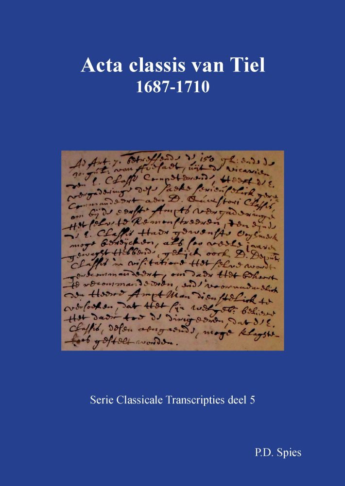 Acta classis van Tiel 1687-1710