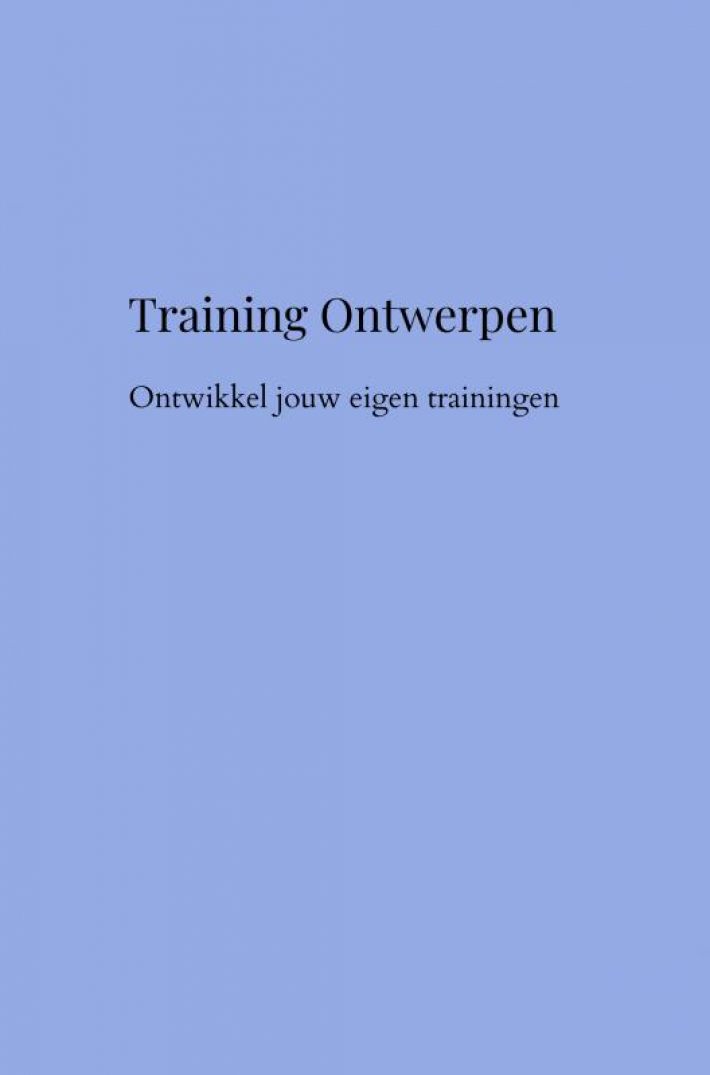 Training Ontwerpen