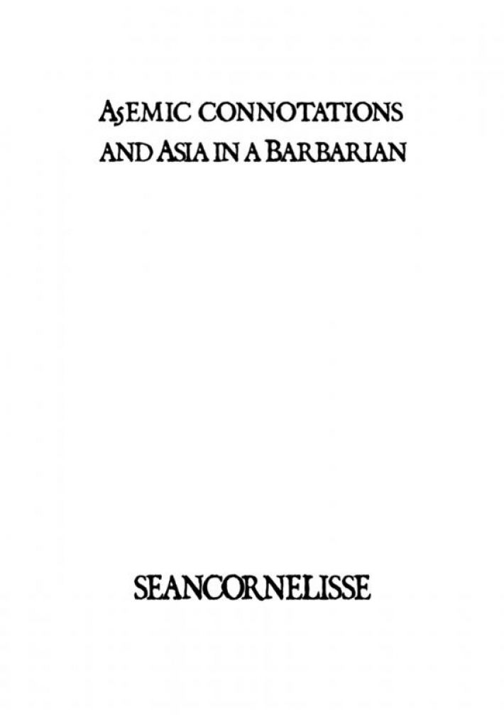 A5emic connotations and Asia in a Barbarian