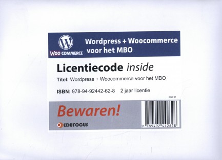 WordPress + WooCommerce voor het MBO - 2 jaar licentie