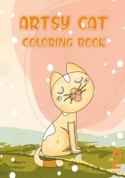 Artsy cat coloring book
