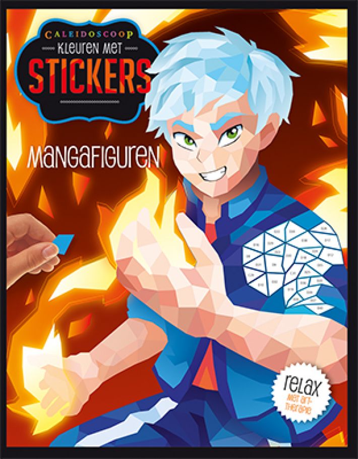 Kleuren met stickers - Mangafiguren Kleuren met stickers - Mangafiguren