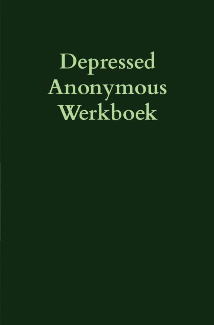 Depressed Anonymous werkboek