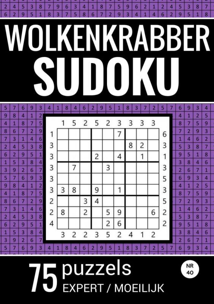 Wolkenkrabber Sudoku - Nr. 42 - 75 Puzzels - Expert / Moeilijk