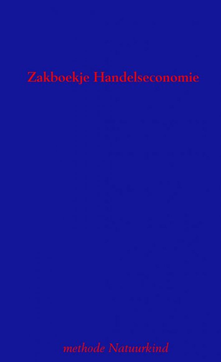 Zakboekje Handelseconomie