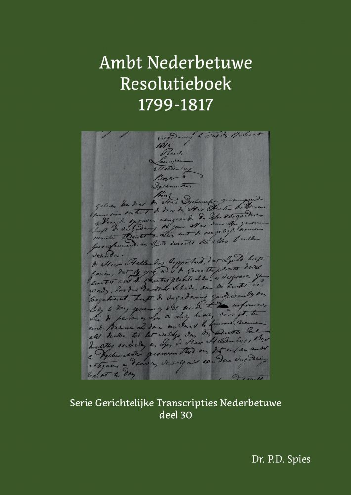 Ambt Nederbetuwe Resolutieboek 1799-1817