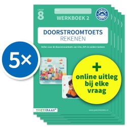 Doorstroomtoets Rekenen – Werkboek 2 + Online video-uitleg (set van 5)