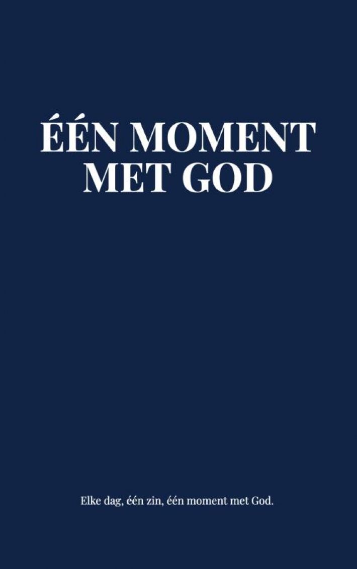 één moment met God