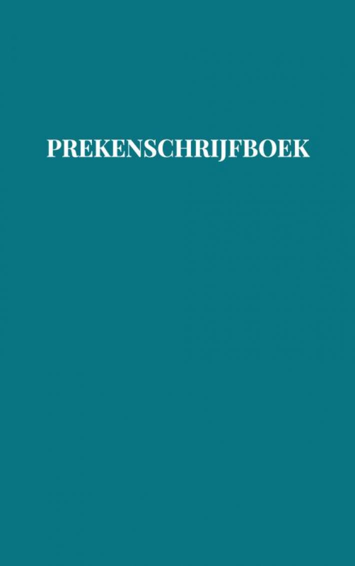 Prekenschrijfboek - invulboek voor Mannen, Vrouwen en Jeugd