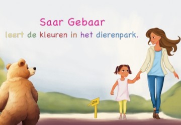 Saar Gebaar leert de kleuren in het dierenpark.