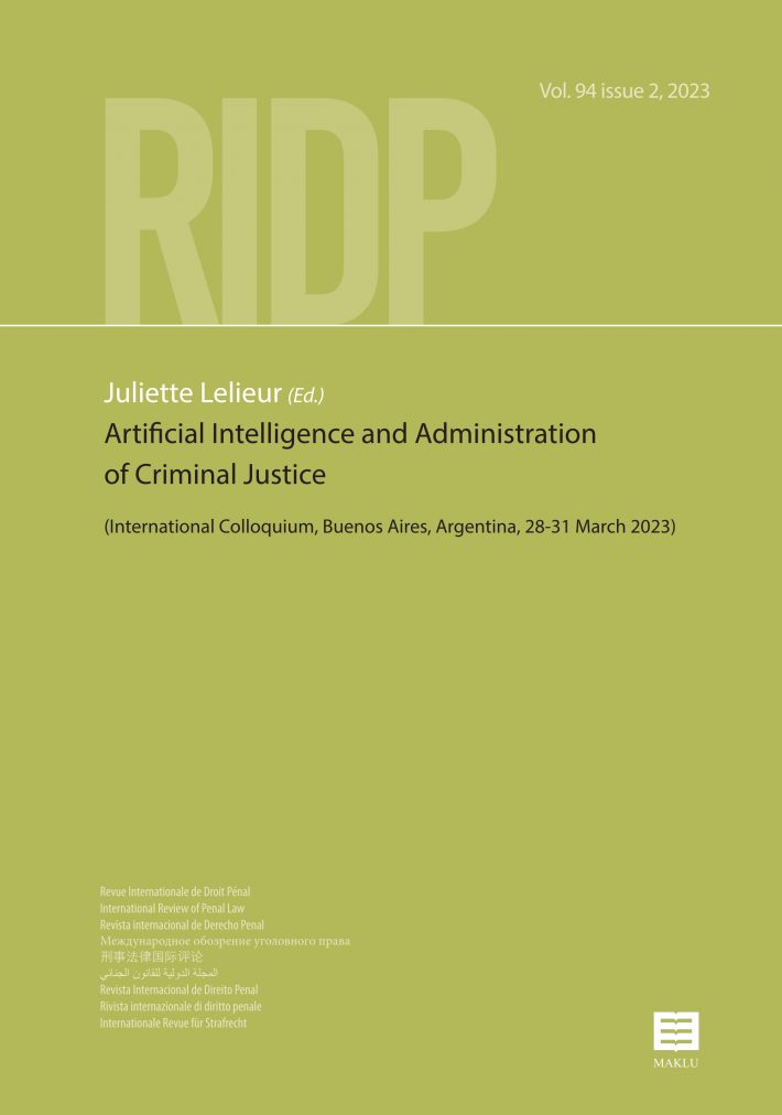 Artificial Intelligence and Administration of Criminal Justice